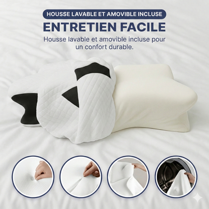 L'Oreiller ErgoNuit™ – Sommeil Orthopédique & Alignement Cervical