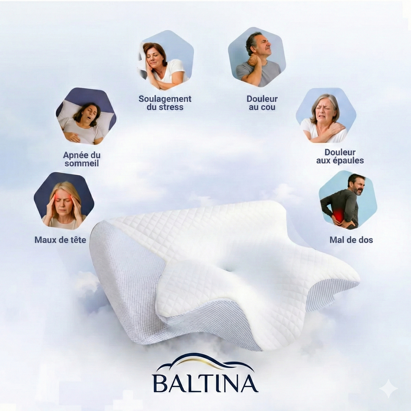 L'Oreiller ErgoNuit™ – Sommeil Orthopédique & Alignement Cervical