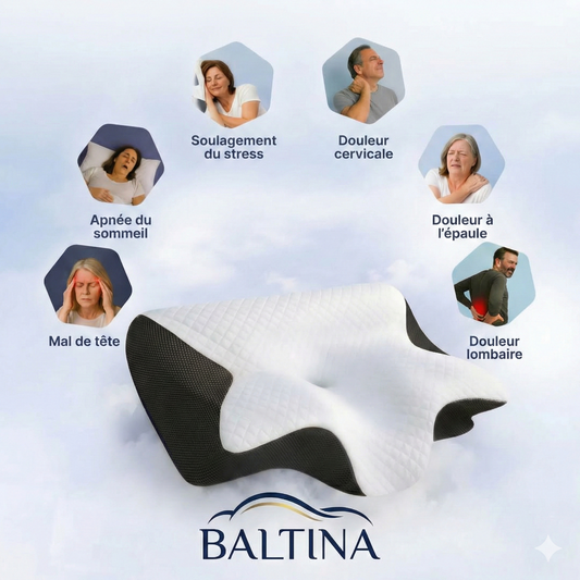 L'Oreiller ErgoNuit™ – Sommeil Orthopédique & Alignement Cervical