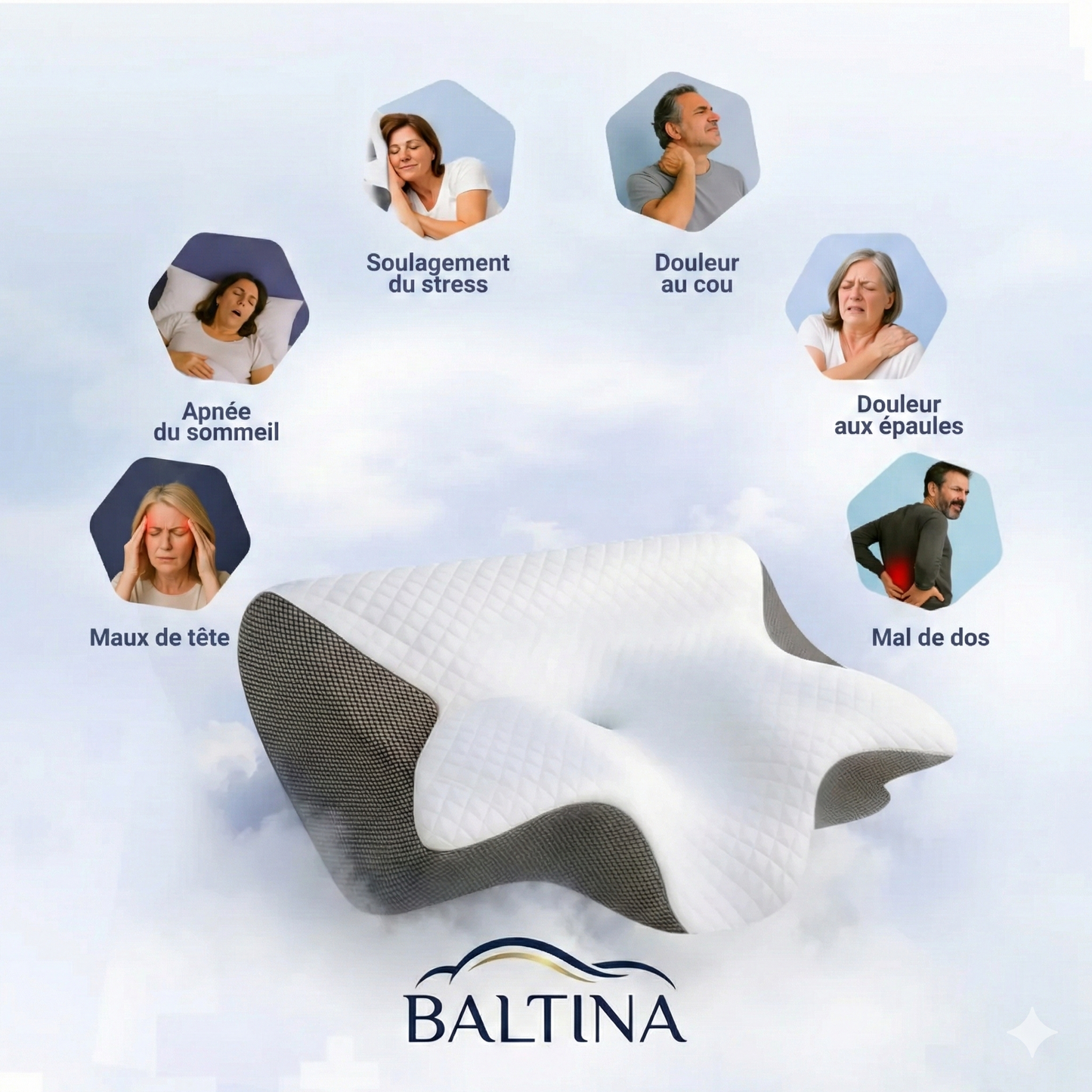 L'Oreiller ErgoNuit™ – Sommeil Orthopédique & Alignement Cervical